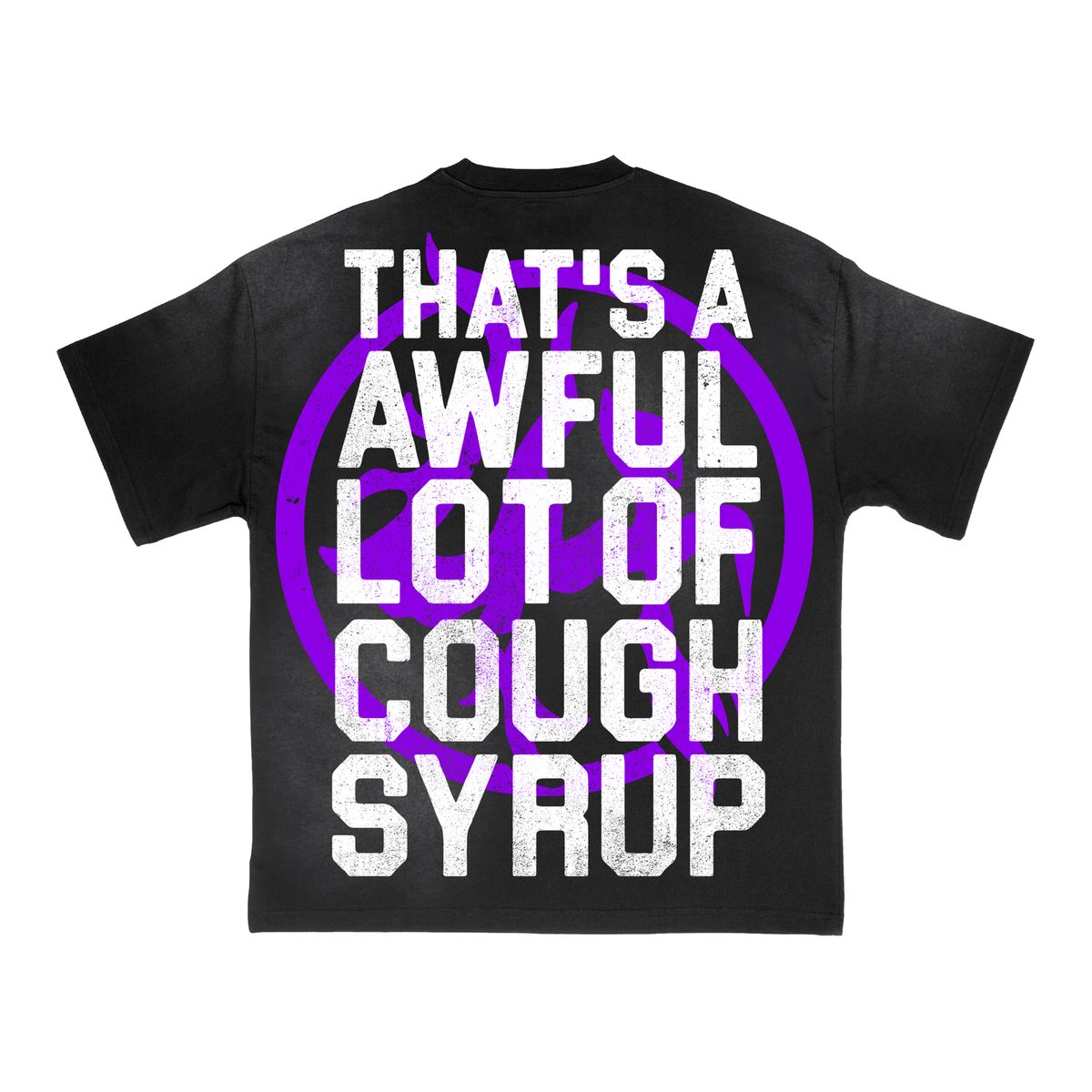 Awful Lot of Cough Syrup Lost Hills Tee Black