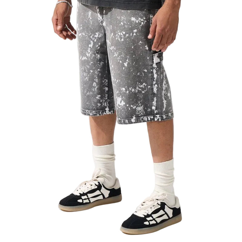 SERENEDE Pintura Denim Shorts Grey