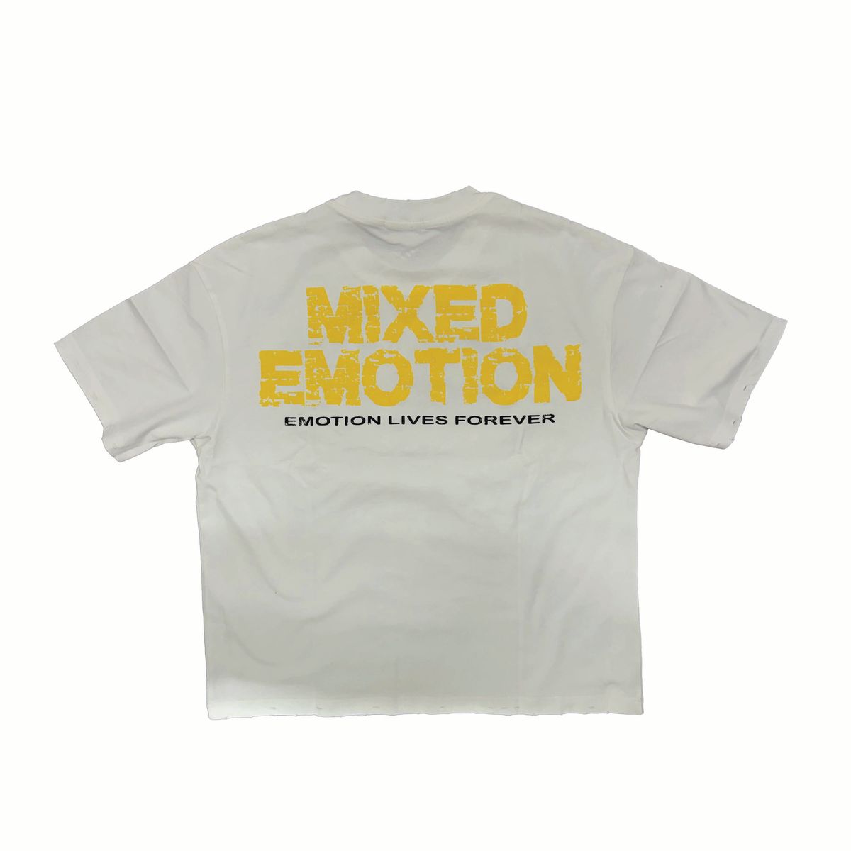 Mixed Emotion Yellow Forever Tee White