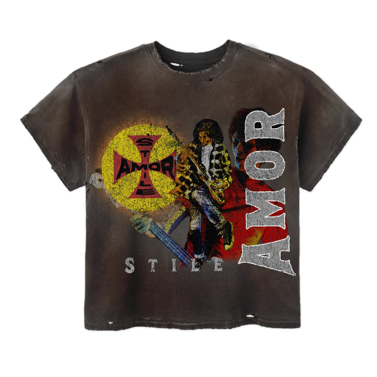 Stile de Amor Crocce Chopper Tee Brown