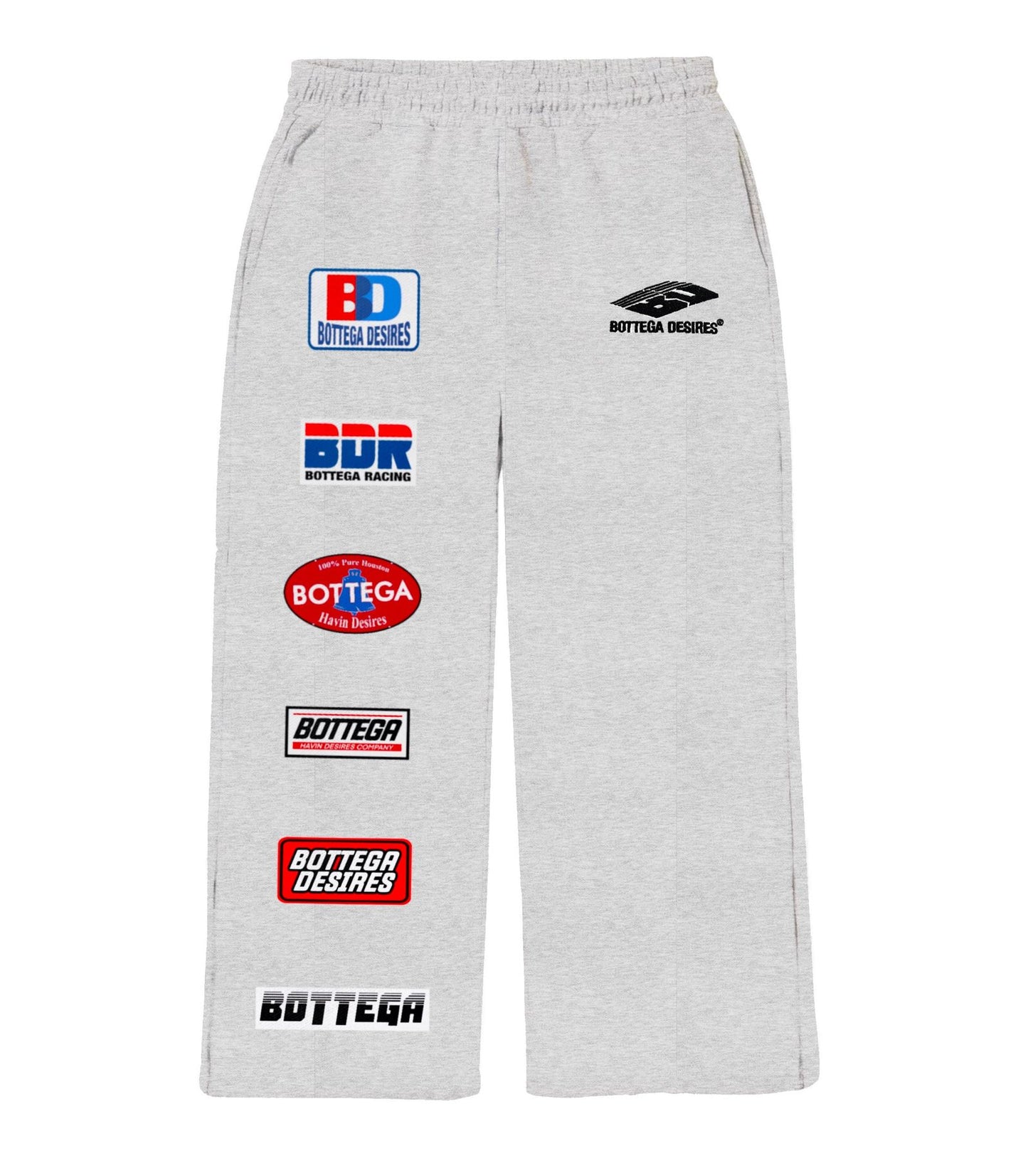 Bottega Desires OG Patches Sweatpants Grey