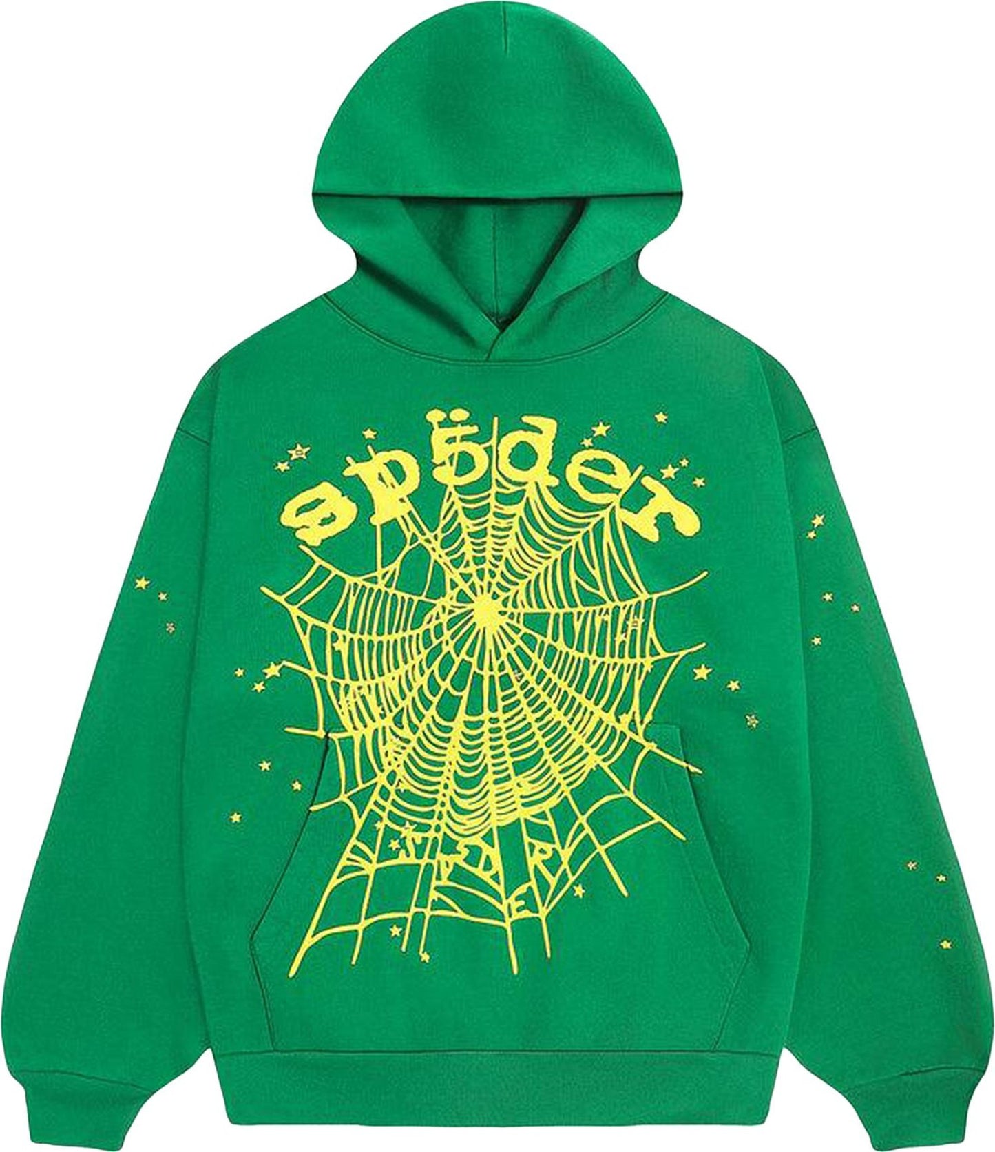 SP5DER OG Web Hoodie Yellow Green