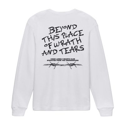 LHC Wrath & Tears Thermal Long Sleeve Tee White