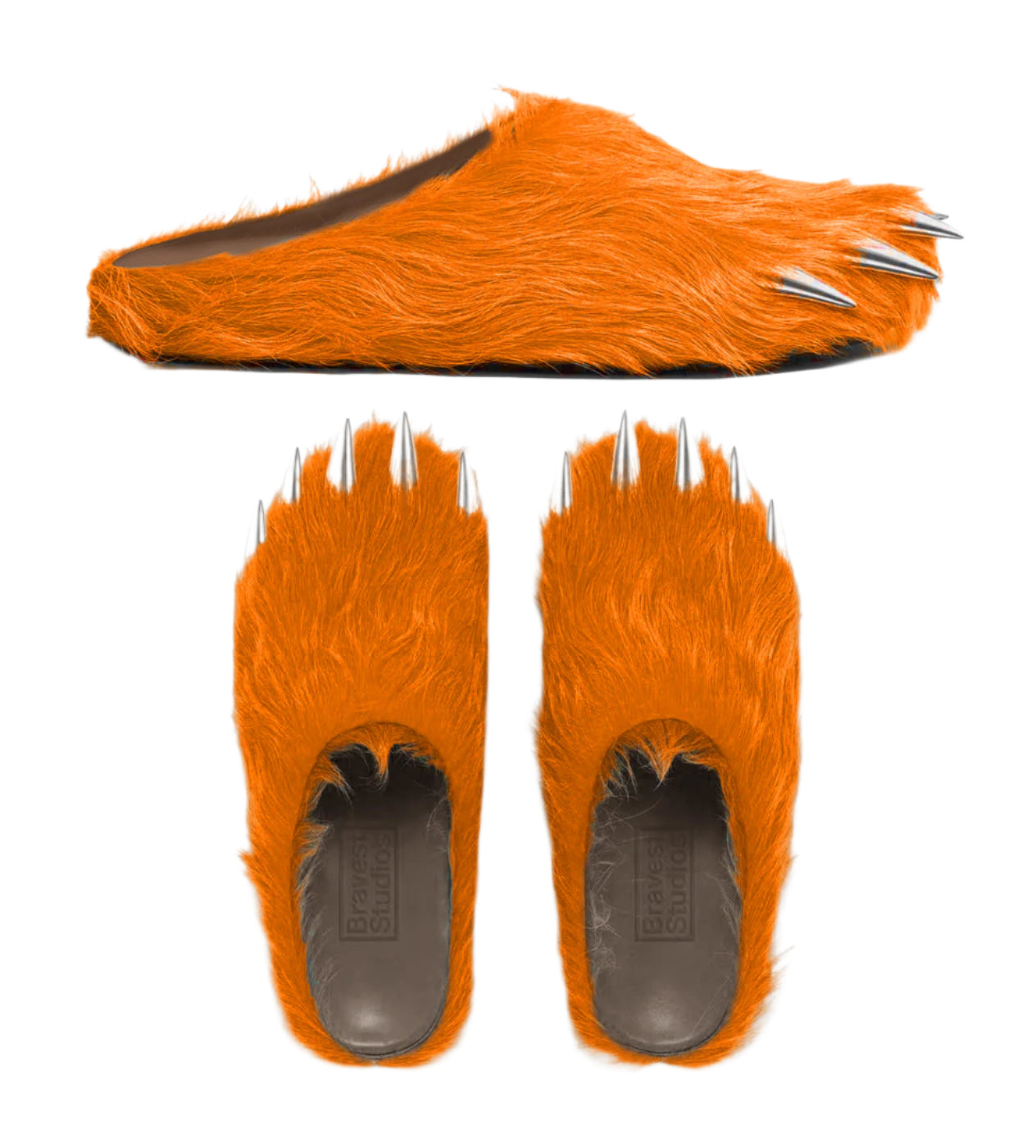 Bravest Studios x Chief Keef Bear Claw Slipper Orange