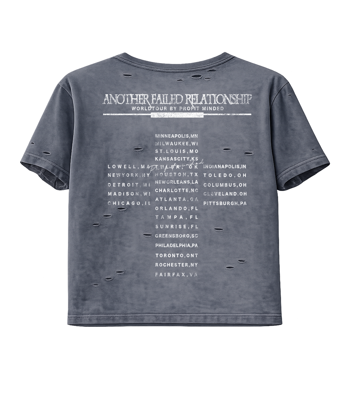Profit Minded Failed Relationship Tee Grey