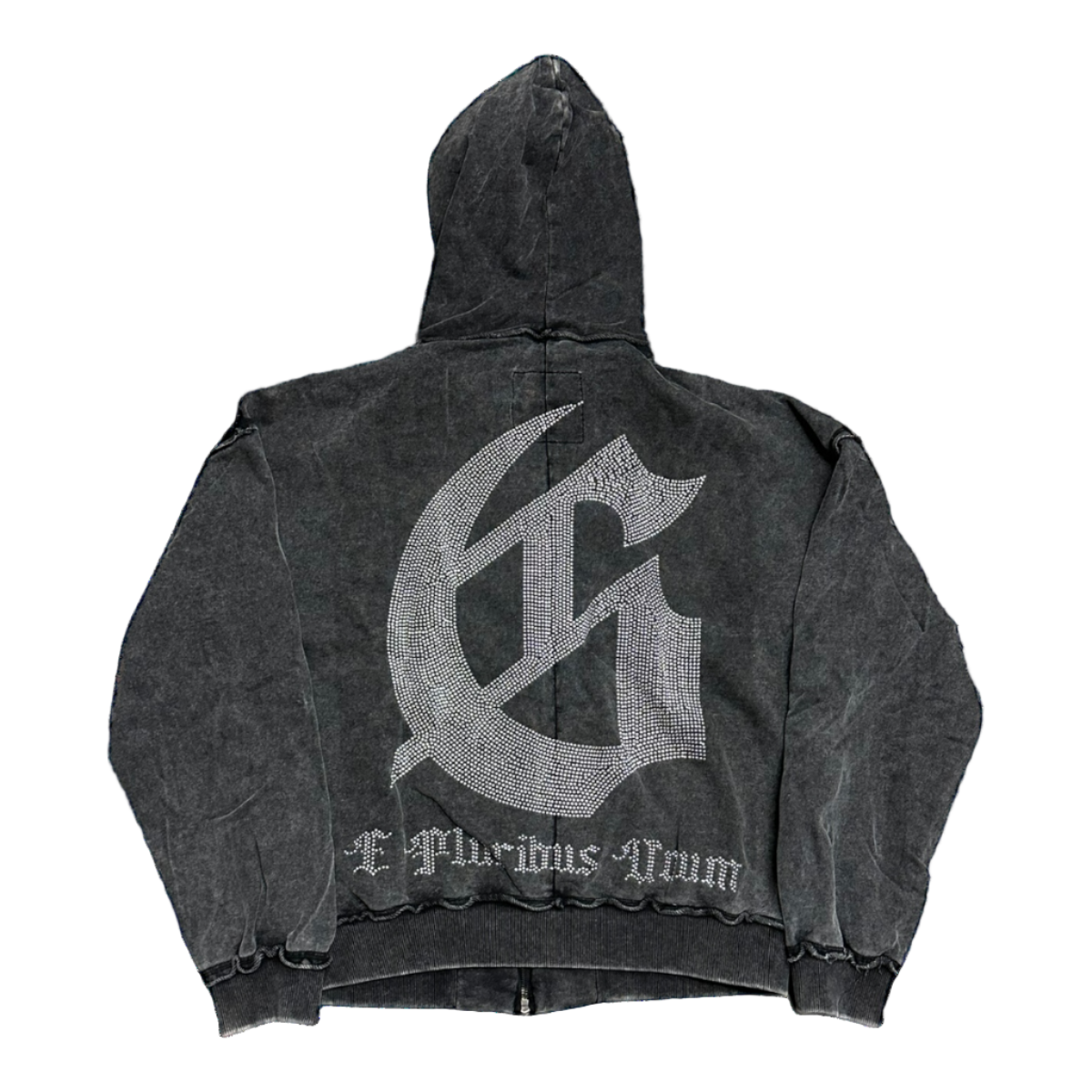 Godspeed OG Studded Zip Up Hoodie Dark Grey