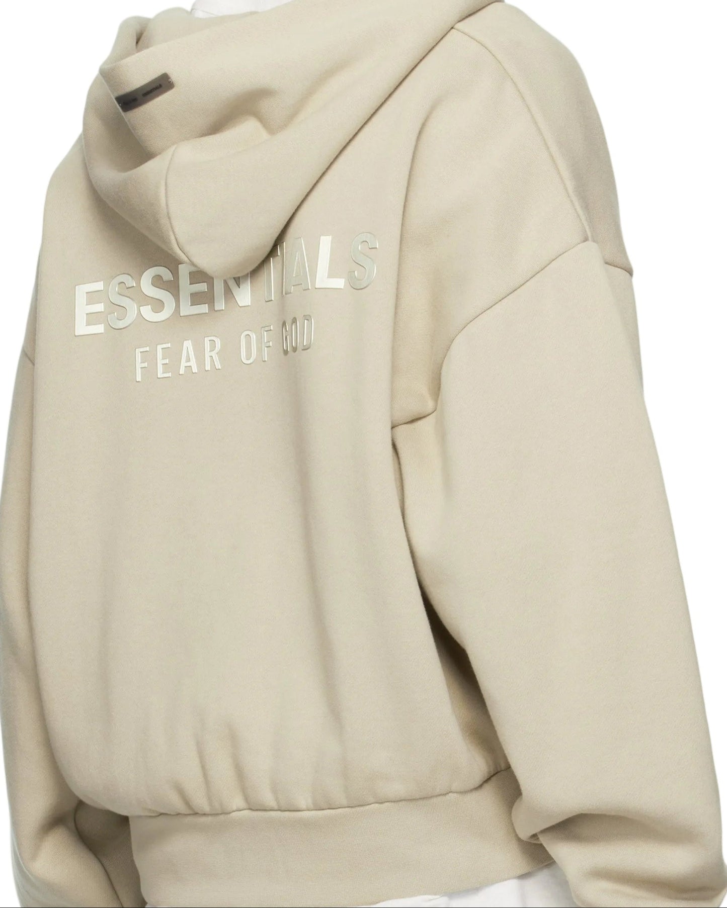 Fear of God Essentials Zip Up Hoodie Abbey Stone