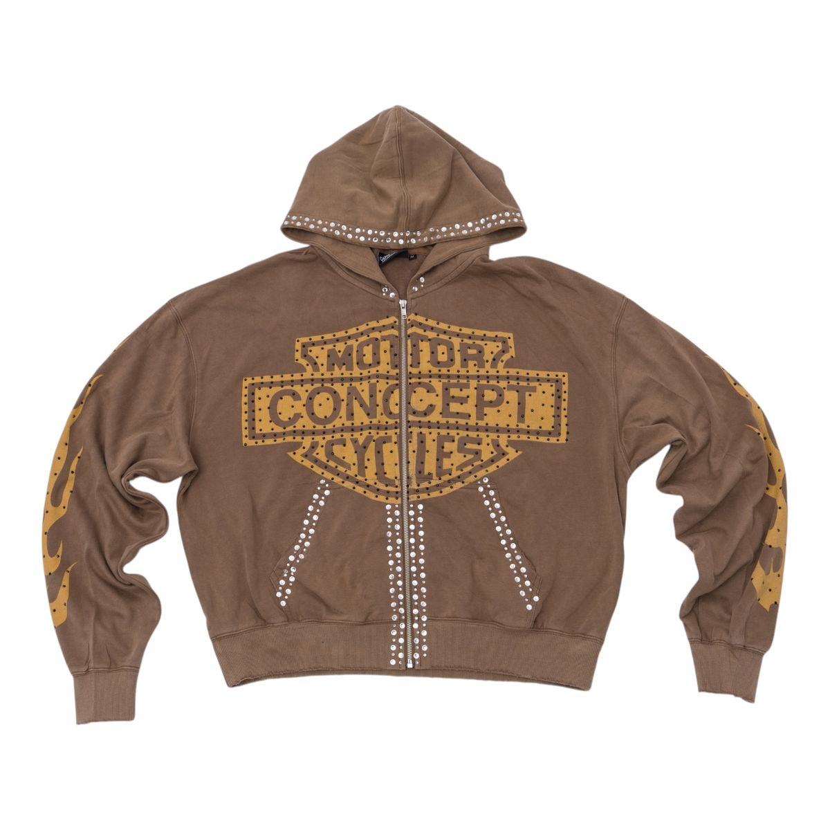 Concept LA MC Zip Up Hoodie Brown