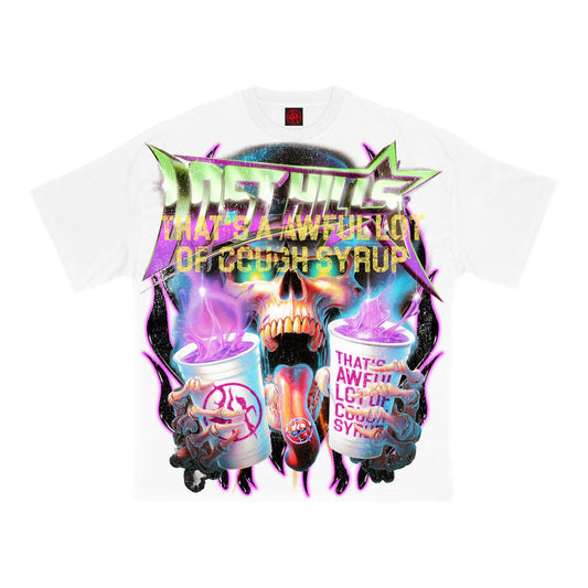 Awful Lot of Cough Syrup LH Cup Tee White