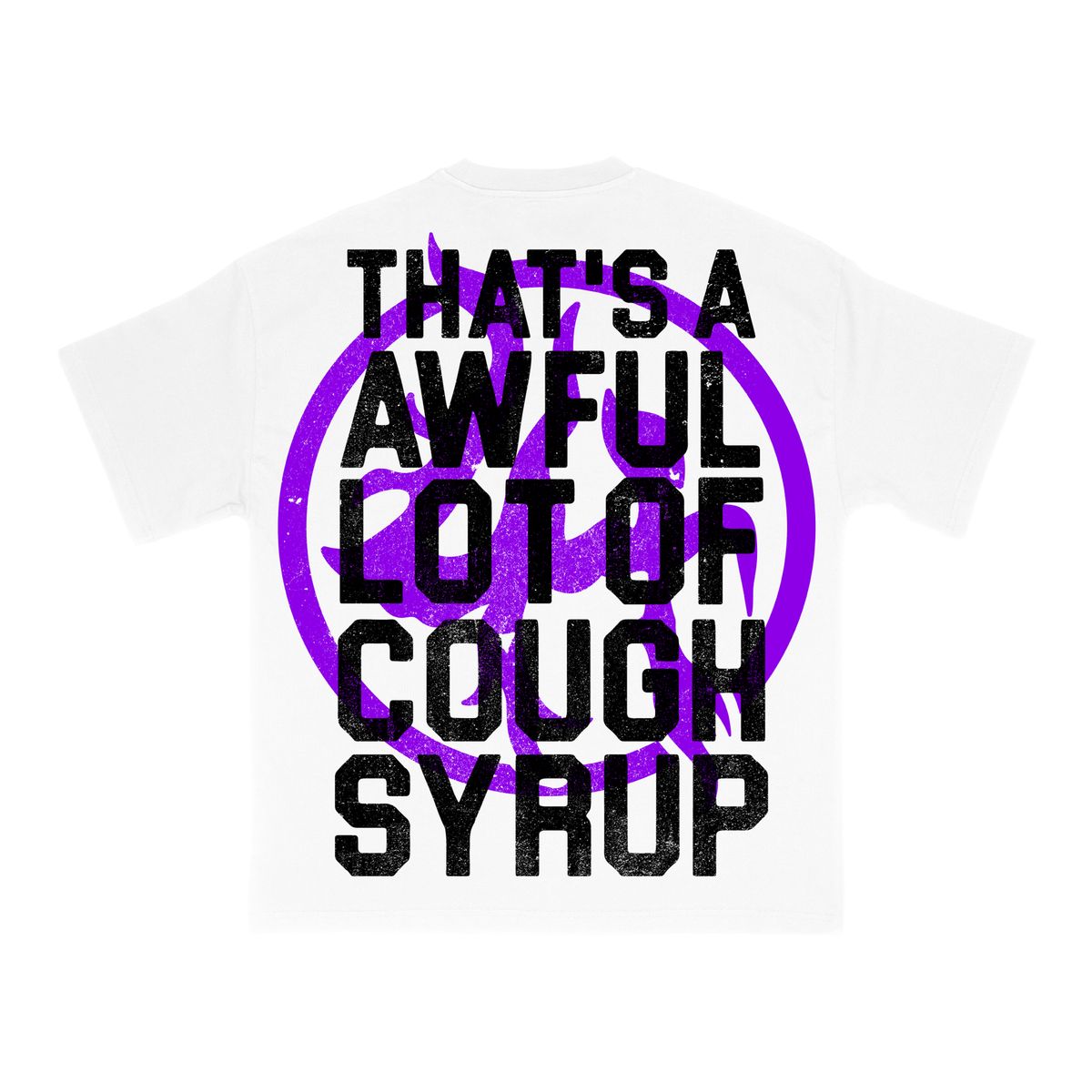 Awful Lot of Cough Syrup Lost Hills Tee White