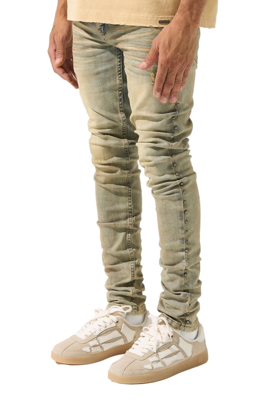 SERENEDE Exo Fitted Jeans Vintage Blue