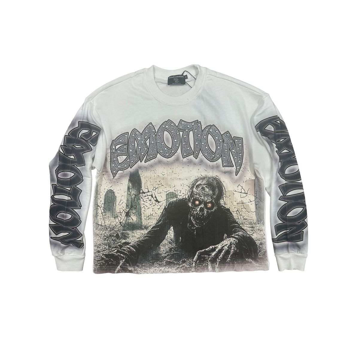 Mixed Emotion Resurrection Long Sleeve Tee White