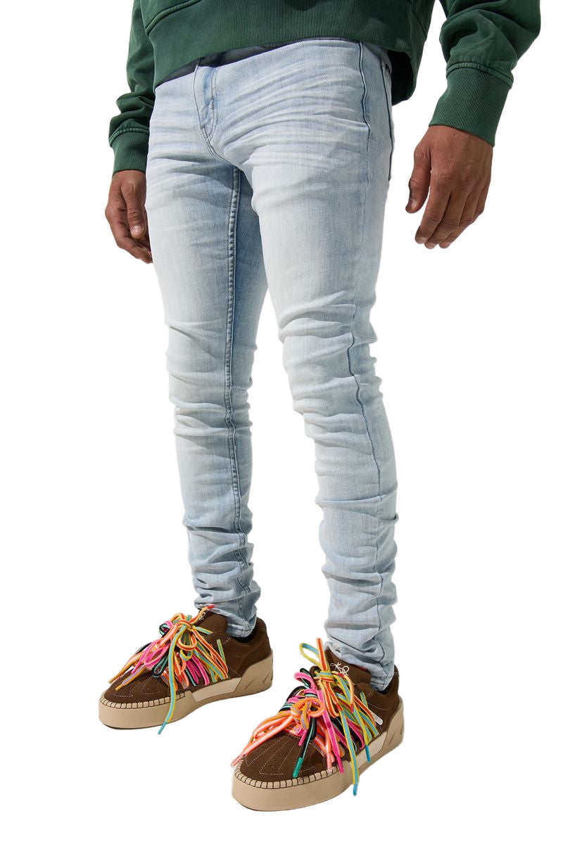 SERENEDE Ice Fitted Jeans Light Blue