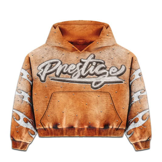 Prestige Co. Flame Pullover Hoodie Orange