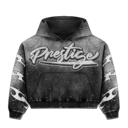 Prestige Co. Flame Pullover Hoodie Black
