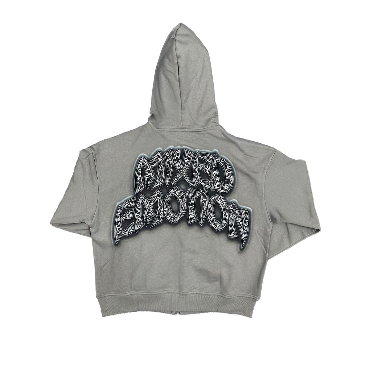 Mixed Emotion Last Ride Zip Up Hoodie Grey