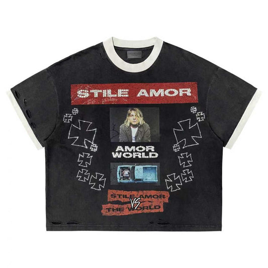 Stile de Amor SA World Stone Tee Black