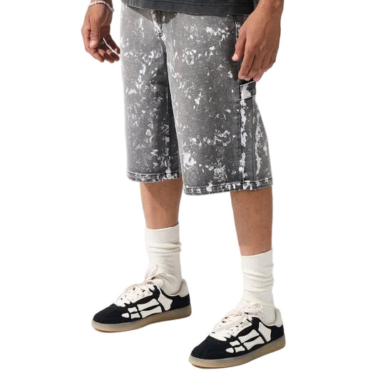 SERENEDE Pintura Denim Shorts Grey