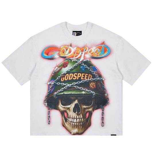 Godspeed Badges Of Honor Tee Snow White