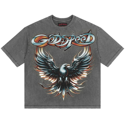 Godspeed Eagle Eye Tee Washed Grey