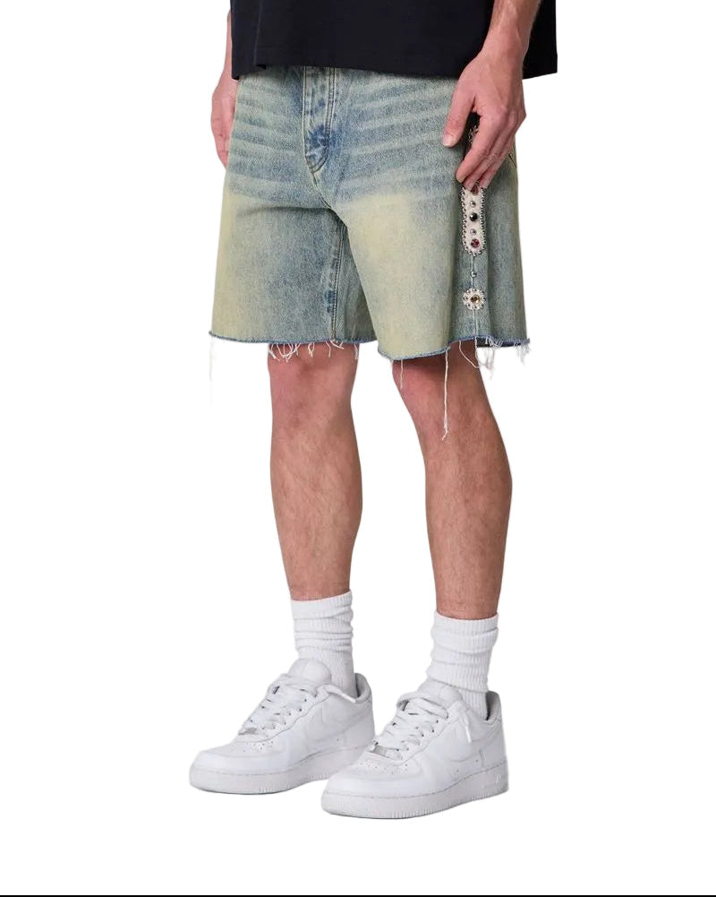 MNML LA Mojave Denim Shorts Vintage Blue