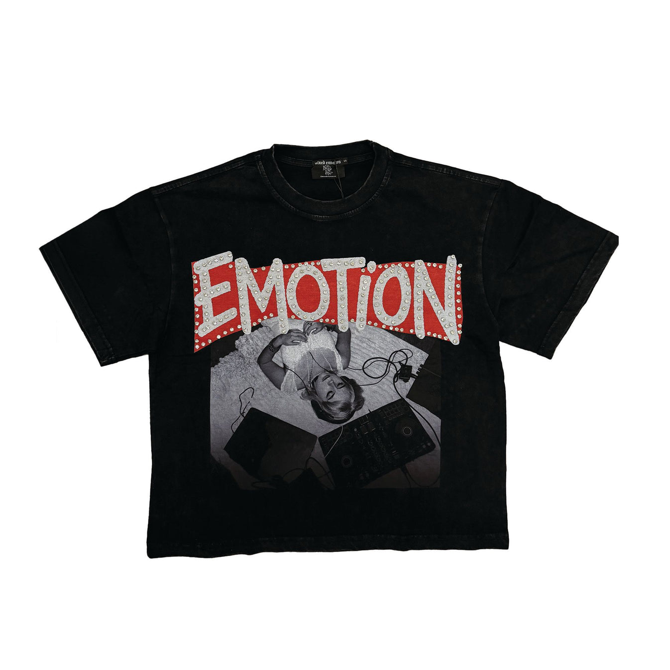 Mixed Emotion Headphone Tunes Tee Black