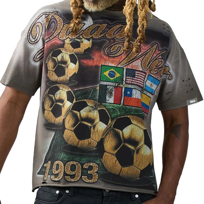 DUAA WC 1993 Soccer Tee Washed Grey