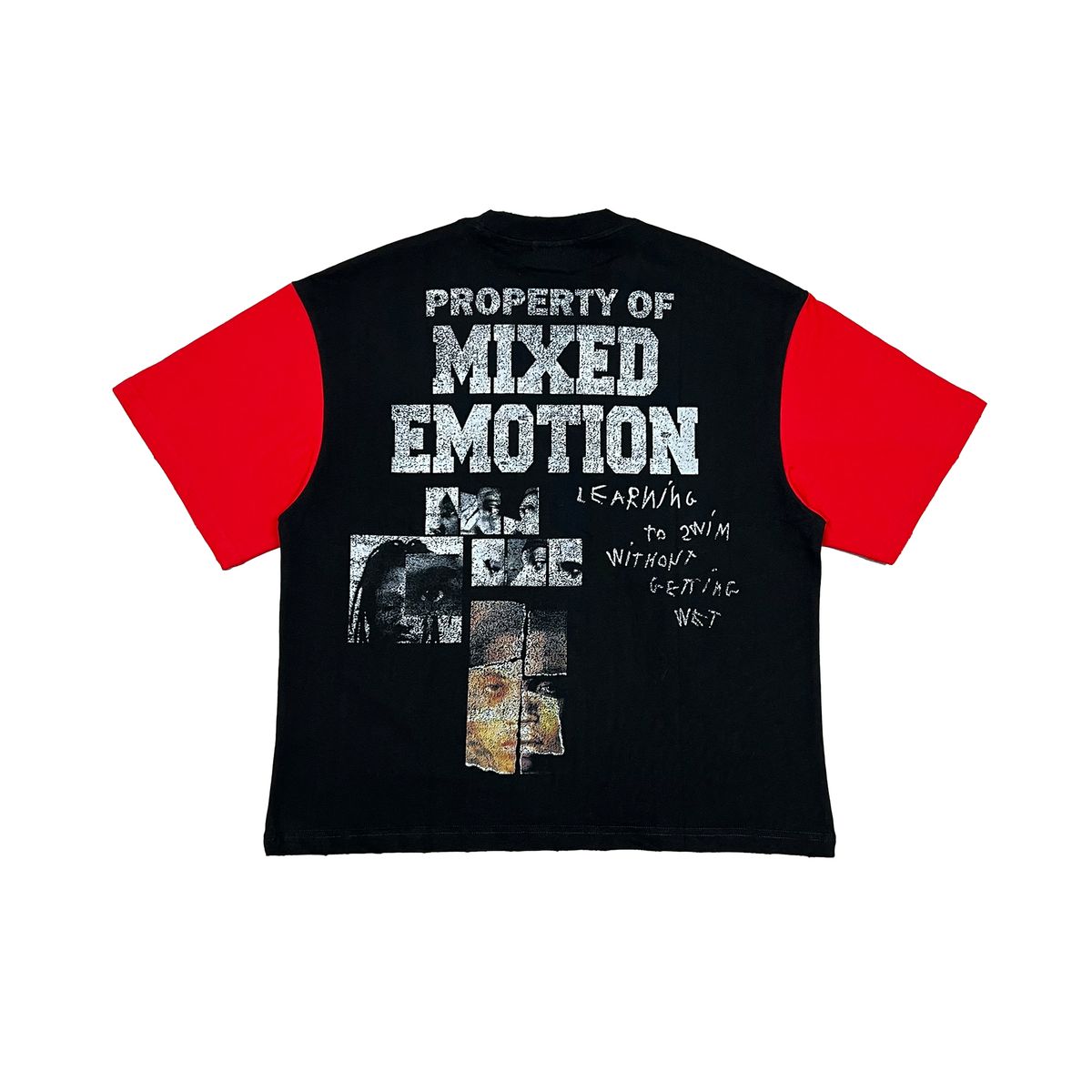 Mixed Emotion Fracture Tee Red Black