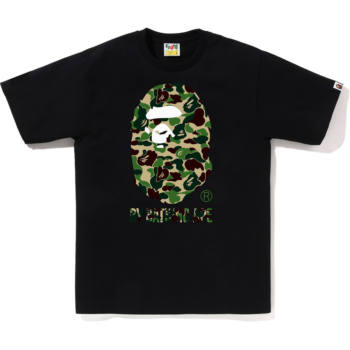 BAPE By Bathing Ape Green Camo Tee Black