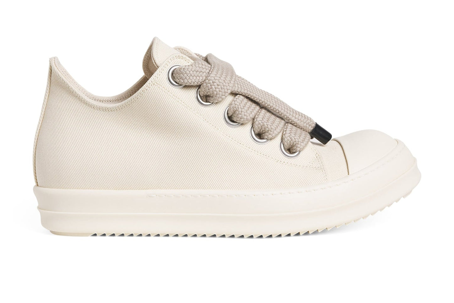 Rick Owens DRKSHDW Jumbolace Low Sneaks Milk MIlk