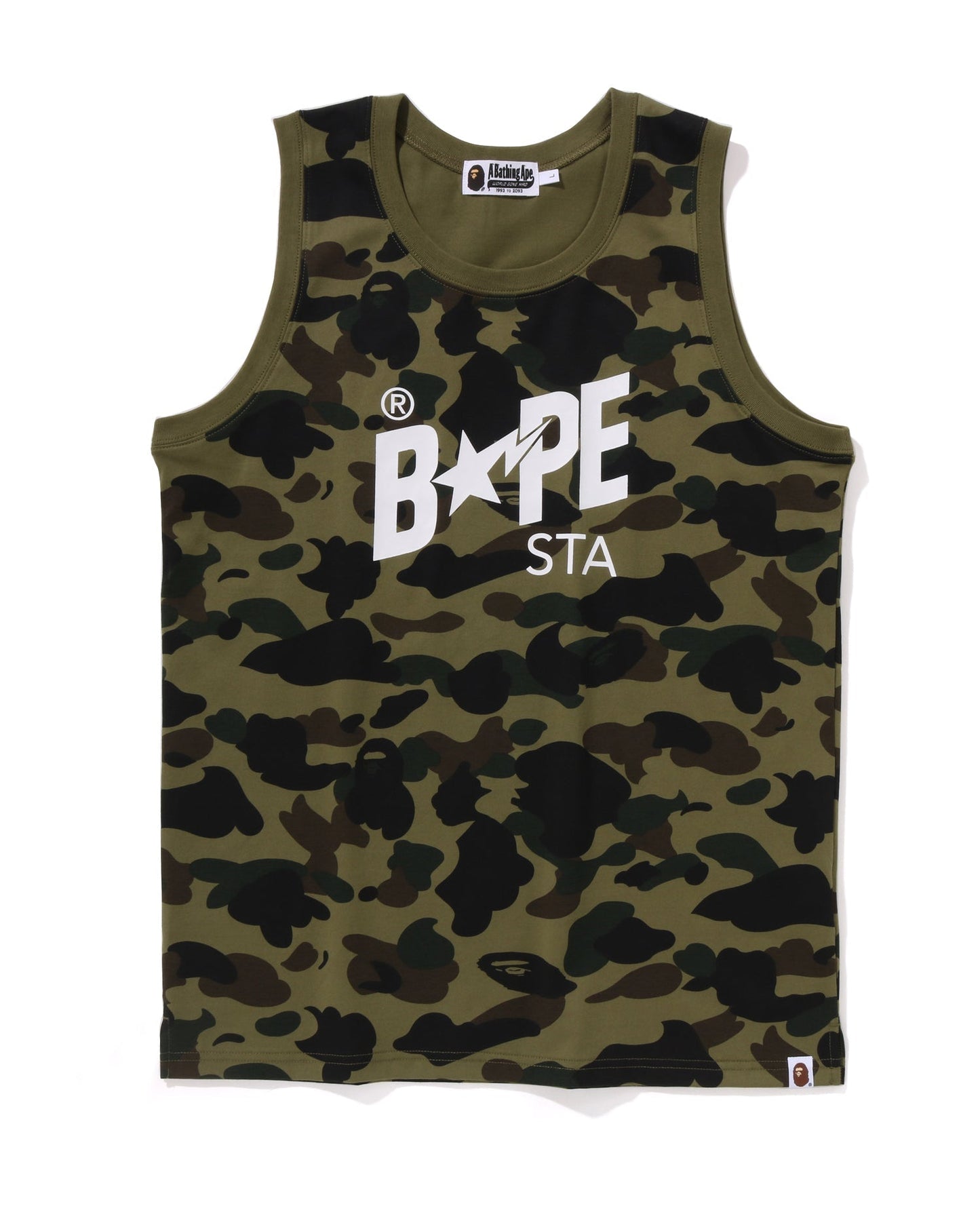 BAPE Green 1st Camo BAPESTA Tank Top Green
