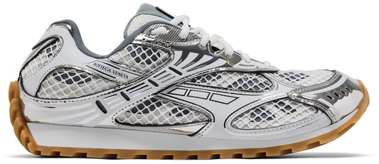 Bottega Veneta Orbit Silver White