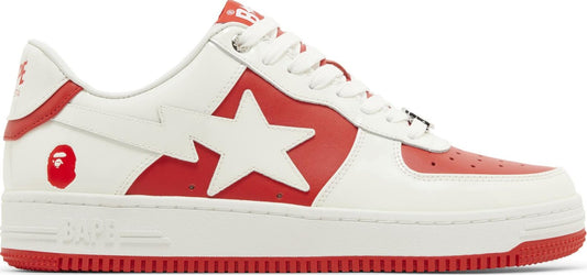 A Bathing Ape Bape Sta Patent White Red