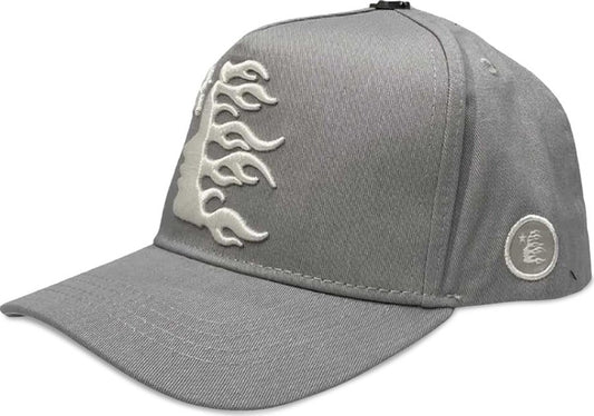 Hellstar OG Logo Snapback Hat Grey