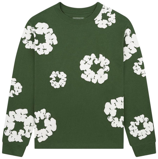 Denim Tears The Cotton Wreath Long Sleeve Tee Green