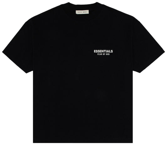 Fear of God Essentials Jersey Tee Jet Black SS25