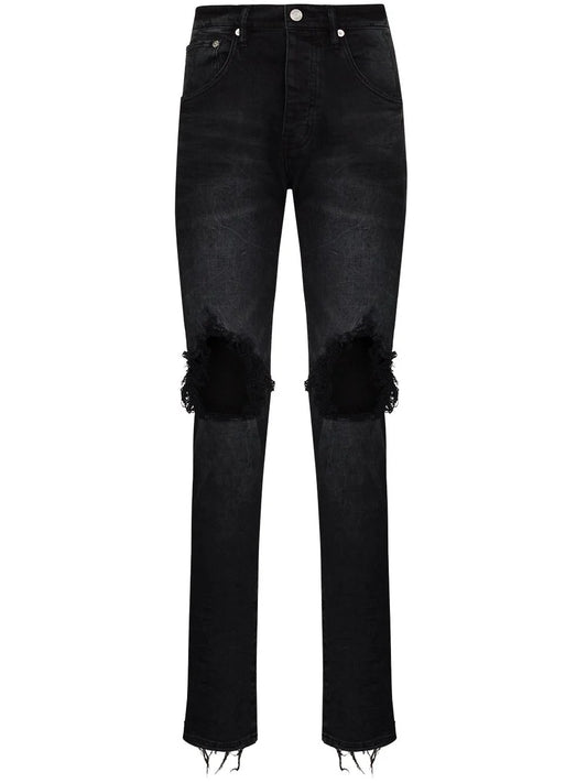 Purple Brand Black Wash Blowout Jeans