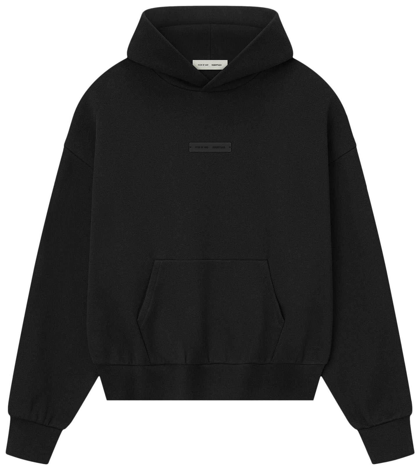 Fear of God Essentials Fleece Hoodie Metallic Jet Black