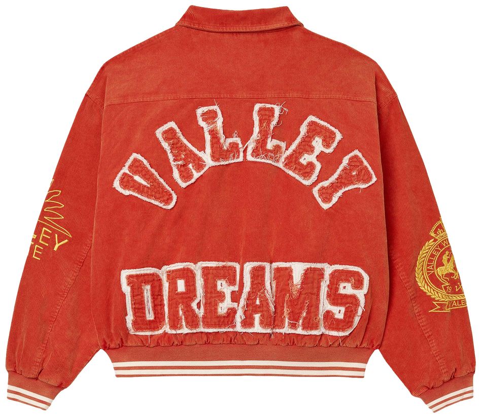 VALE Forever Souvenir Varsity Jacket Deep Orange