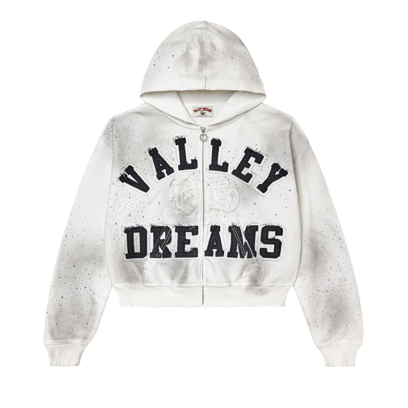 VALE Forever Classico Zip Up Hoodie White