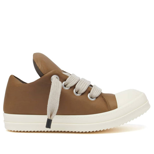 Rick Owens Jumbo Lace Padded Low Sneaker Dark Dust Milk