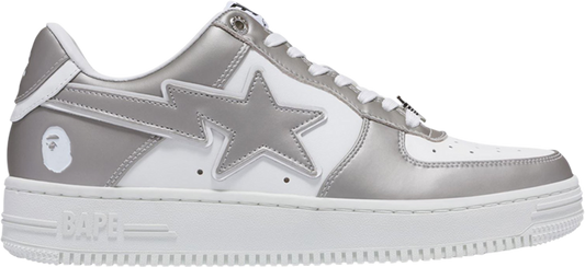 A Bathing Ape Bape Sta Low Silver