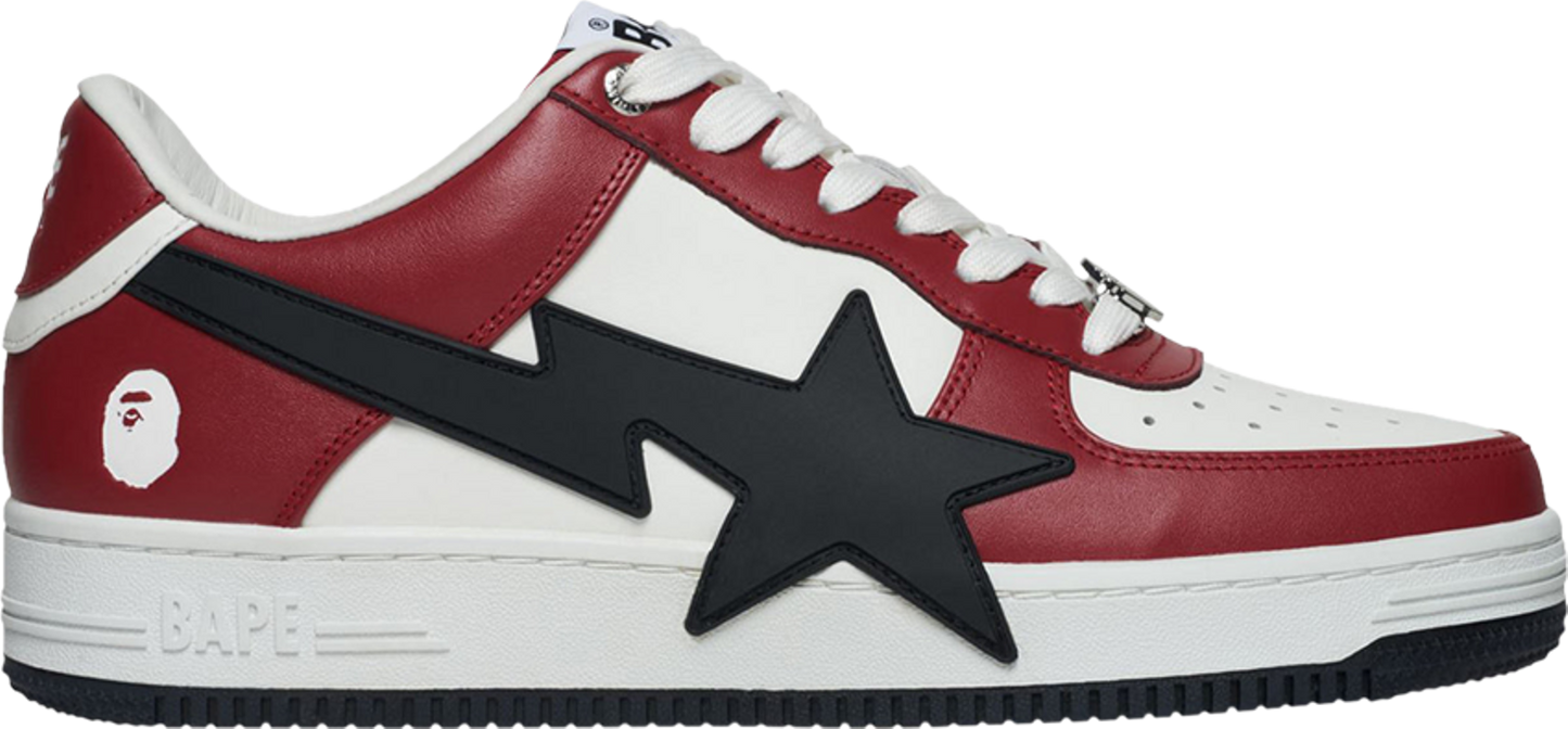 A Bathing Ape Bape Sta Low Black Burgundy