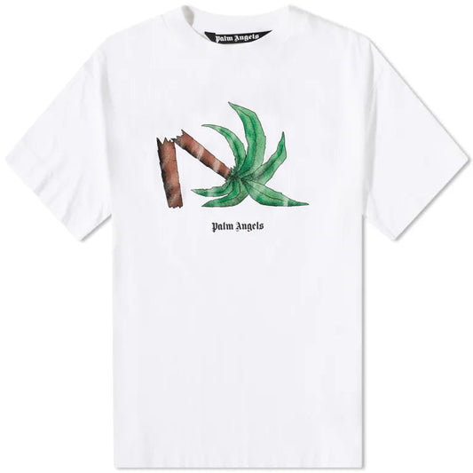 Palm Angels Broken Palm Classic Tee White