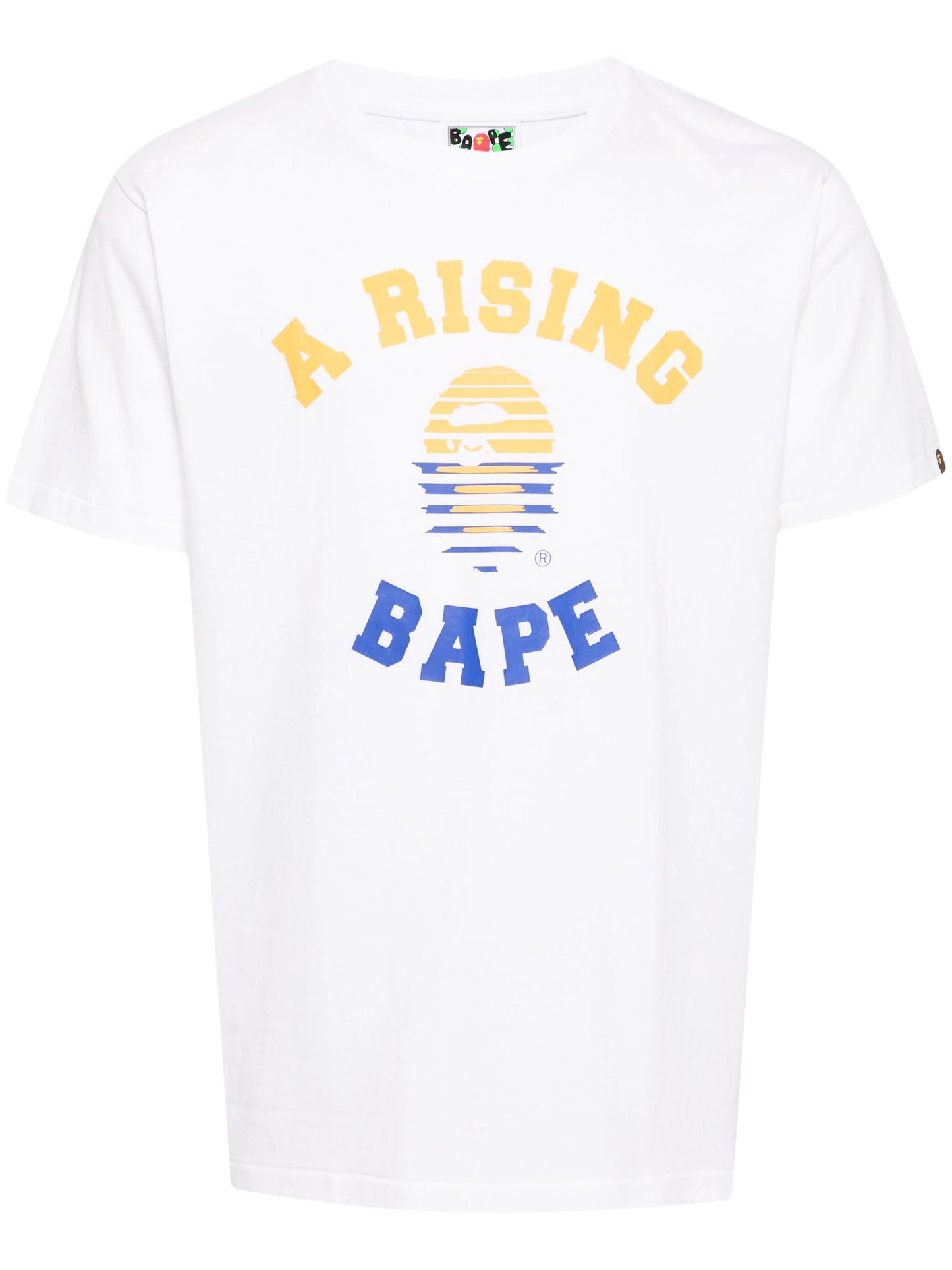 BAPE A Rising Bape College Tee White