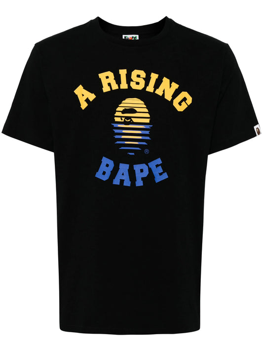 BAPE A Rising Bape College Tee Black