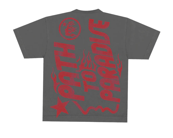 Hellstar Jesus Emblem Tee Grey