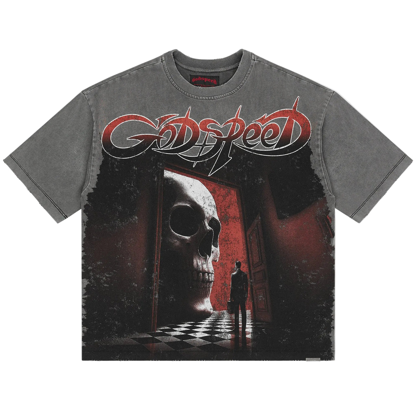 Godspeed Fate's Doorstep Tee Washed Grey
