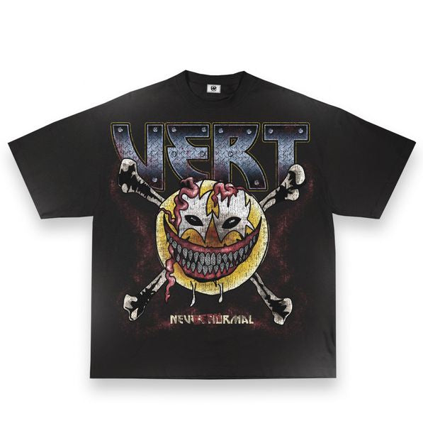 Retrovert Smiley NBN Tee Black