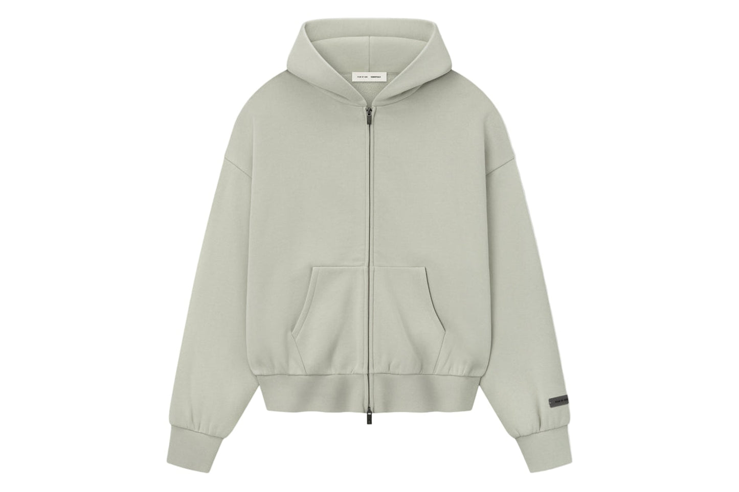 Fear of God Essentials Zip Up Hoodie Abbey Stone